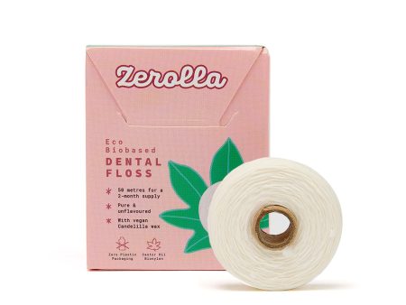 Zerolla Eco Biobased Dental Floss 50m - Castor Oil Bionylon Cheap