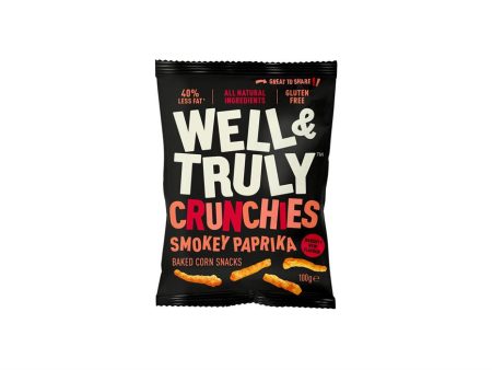 Well and Truly Smokey Paprika Crunchies Snack 100g Fashion