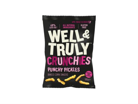 Well and Truly Punchy Pickles Crunchies Snack 100g For Sale