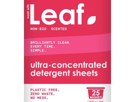 Wash With Leaf Leaf Non Bio Laundry Detergent Sheets 25 Pack Online Hot Sale