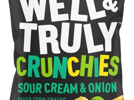 Well and Truly Sour Cream & Onion Crunchies Snack 30g Online Hot Sale