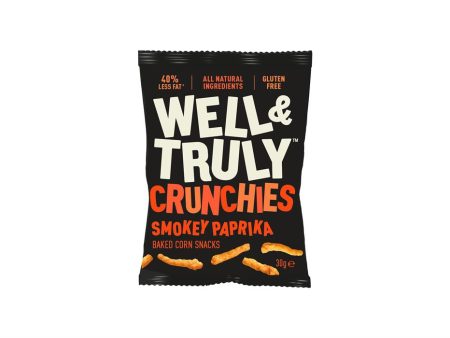 Well and Truly Smokey Paprika Crunchies Snack 30g Online Sale