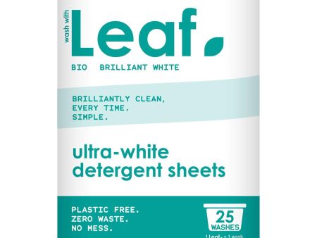 Wash With Leaf Leaf Brilliant White Laundry Detergent Sheets 25pack Fashion