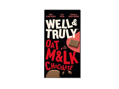 Well and Truly Oat M&lk Chocolate Bar 90g For Discount