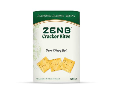 ZENB Onion and Poppy Seed Cracker Bites 120g Cheap