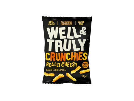 Well and Truly Really Cheesy Crunchies Snack 30g Online