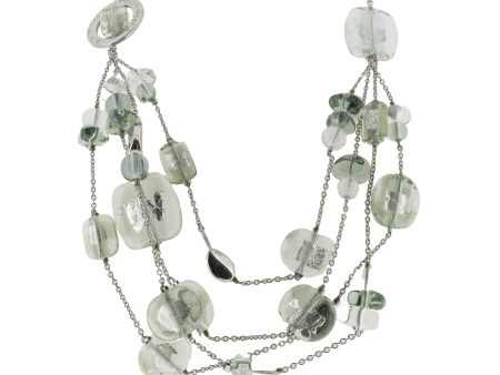 Antica Murrina Green Glass Dubai Necklace CO690A12 Online now