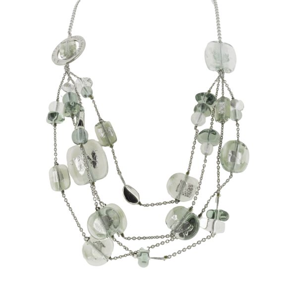 Antica Murrina Green Glass Dubai Necklace CO690A12 Online now