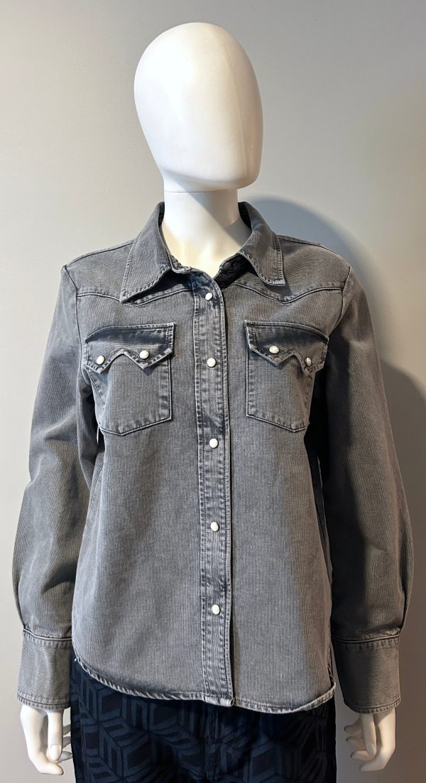 The Great The Howdy Buttoned Shirt Grey Size 1 (small) NWT Online