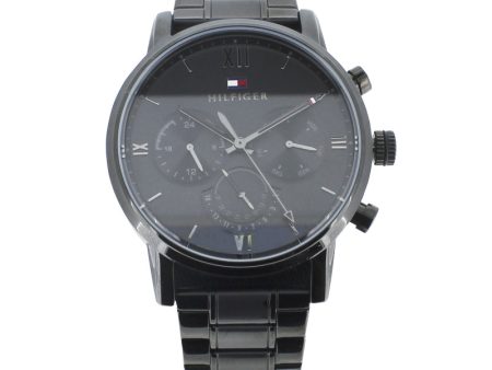 Tommy Hilfiger Men s Black Watch Chronograph 1791879 For Cheap