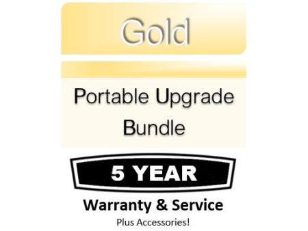 Gold Portable Upgrade Bundle with 5 Year Warranty & Service PLUS Lots of Accessories For Sale