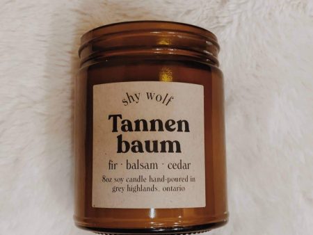 Shy Wolf Candles - Tannenbaum Candle - Christmas Tree Soy Candle Sale