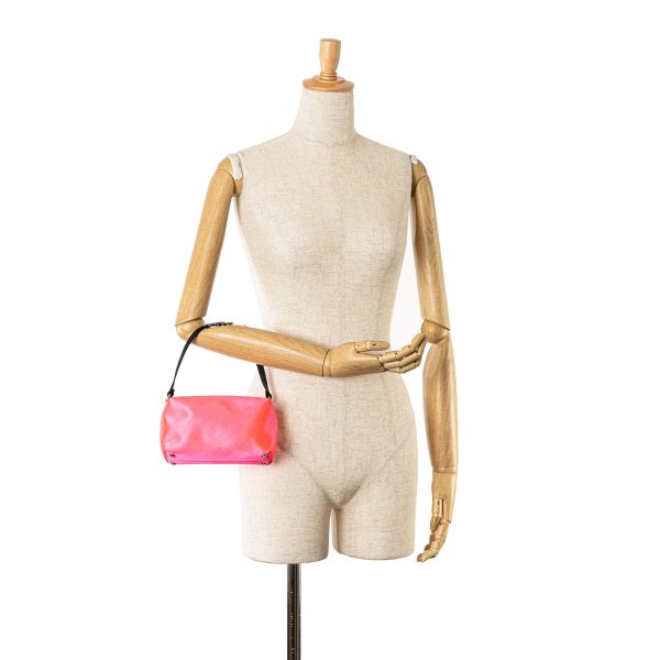 Alexander Wang Medium Heiress Satin Shoulder Bag Pink For Cheap