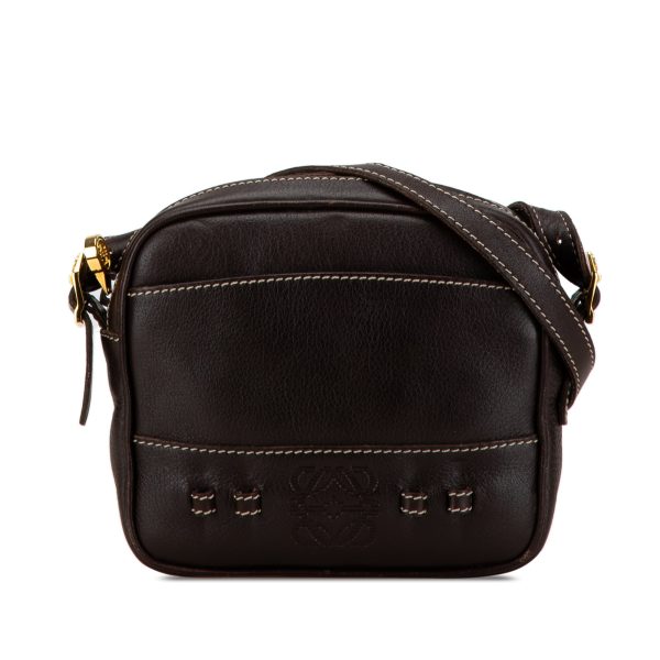 LOEWE Leather Crossbody Brown Online