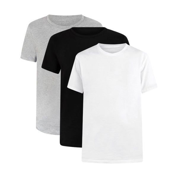 Calvin Klein 100% Cotton Classic Fit Crew Neck T-Shirt 3 Pack Men s Fashion