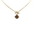 LOEWE Gold Plated Anagram Pendant Necklace Hot on Sale