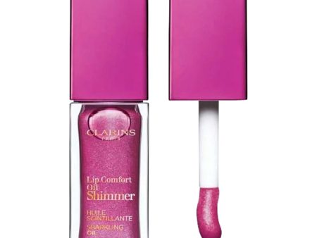 Clarins Lip Comfort Oil Shimmer 7m #03 Funky Raspberry For Sale