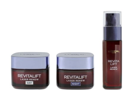 L Oreal Revitalift Day+Night Cream 50ml Serum 30ml Set (Blemished Box) For Discount