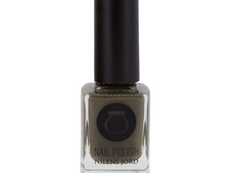 Nilens Jord Green Nail Polish No 642 Dark Olive Nail Varnish Wide Brush Supply