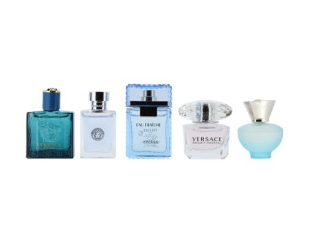 Versace EDT Miniature Fragrance Set 5 x 5ml Unisex Hot on Sale