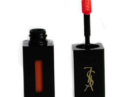 YSL Vernis Vinyl Cream Coral Lip Stain 408 Corail Neo-Pop Online Sale