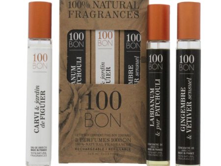 100 Bon 100% Natural Unisex Vegan Perfumes 3 x 15ml For Discount