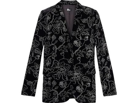 The Kooples Black velvet 2pc Suit NWT For Sale