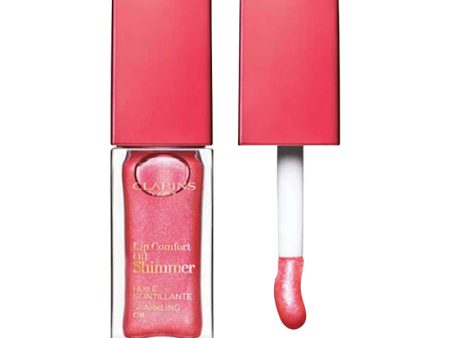 Clarins Lip Comfort Oil Shimmer 7m #04 Intense Pink Lady For Sale