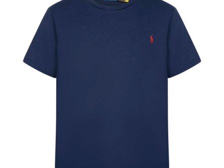 Ralph Lauren Polo Women s Cotton Jersey Crewneck T-Shirt Navy Online