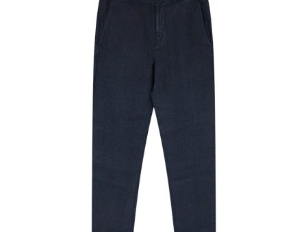 Hugo Boss Navy Tapered Fit Trousers Online Hot Sale