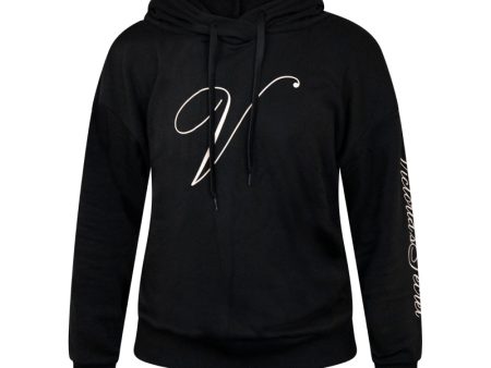 Victoria s Secret  V  Black Hoodie Women s Cheap