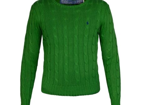 Ralph Lauren Polo Pima Cotton Knit Jumper Green Women s For Discount