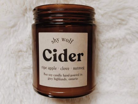 Shy Wolf Candles - Cider - Apple Scented Soy Candle Online Hot Sale