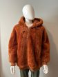 Mateo by Yves Solomon Orange Teddy Coat Oversize 32 Hot on Sale