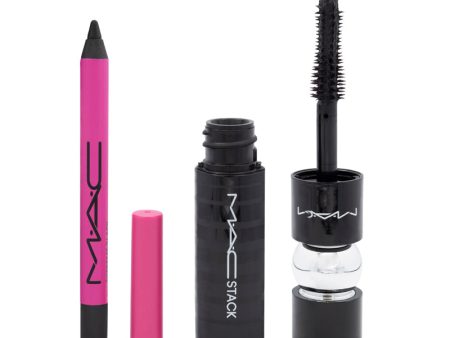 MAC Mini Eye Kit Black Mascara & Eyeliner Cosmetics Set Cheap