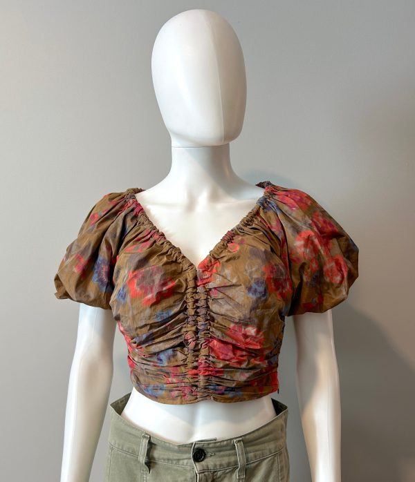 Ulla Johnson Nerida Crop Blouse Size 4 Online Sale