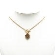 LOEWE Gold Plated Anagram Pendant Necklace Hot on Sale