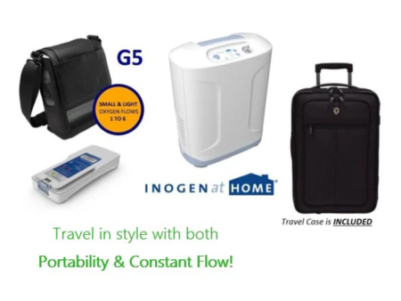 Inogen One® G5® Portable Oxygen Concentrator and Inogen At Home® Stationary Oxygen Concentrator Bundle For Sale