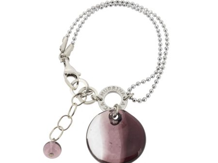 Antica Murrina Purple Glass & Silver Bracelet Sale