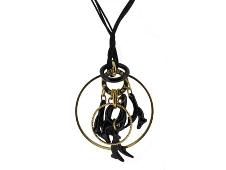 Antica Murrina Black & Gold Reef Necklace CO423A14 Online