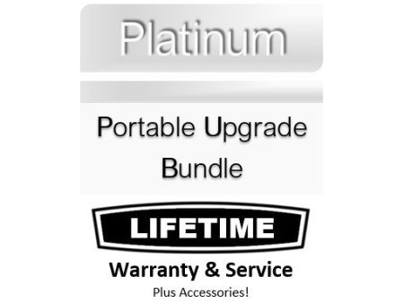 Platinum Portable Upgrade Bundle with LIFETIME Warranty & Service, 2 FREE Batteries, PLUS Lots of Accessories Supply