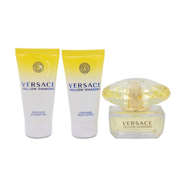 Versace Yellow Diamond 50ml Eau De Toilette Perfume Gift Set Online Hot Sale