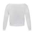 Victoria s Secret Off Shoulder White Sweatshirt Women s Online Sale