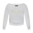 Victoria s Secret Off Shoulder White Sweatshirt Women s Online Sale