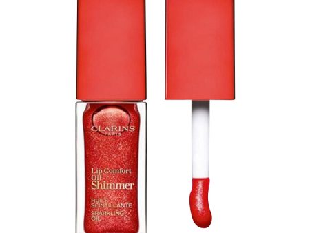 Clarins Lip Comfort Oil Shimmer 7m #07 Red Hot For Discount