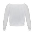 Victoria s Secret Off Shoulder  London  White Sweatshirt Women s Fashion