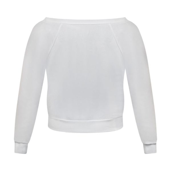 Victoria s Secret Off Shoulder  London  White Sweatshirt Women s Fashion