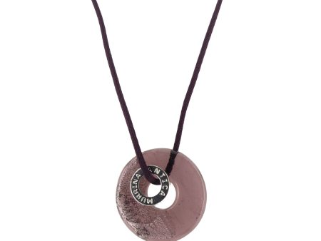 Antica Murrina Purple Glass Eclipse Necklace CO592A05 Hot on Sale