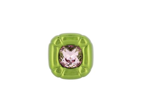 Swarovski Dulcis Green Cocktail Ring Size 58 Sale