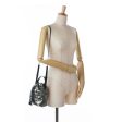 Tom Ford Metallic Croc Embossed Leather Drawstring Bucket Bag Silver Hot on Sale